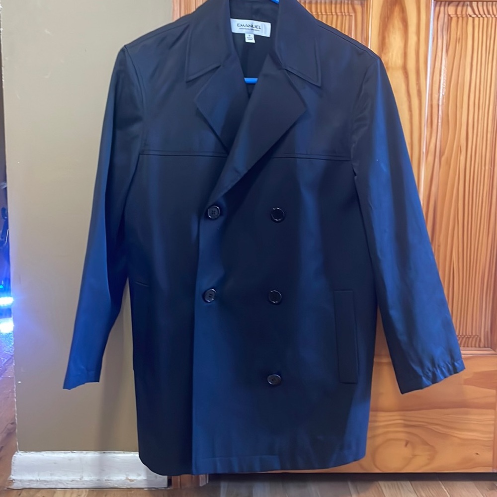 Women’s Emanuel Ungaro Black Rain Jacket, Size P